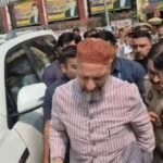 MP Asaduddin Owaisi Testifies in Court in National Highway-9 Attack Case; Reaches Hapur District Court Under Tight Security IMAGE CREDIT TO रिपोर्टर