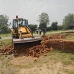 HPDA Takes Action Against Illegal Plotting, Demolition Carried Out Across 8,000 Square Metres IMAGE CREDIT TO प्राधिकरण
