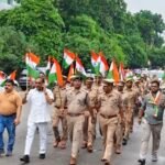 Kaushambi Resonates with Tiranga Yatra, High Alert and Security Checks in Sahibabad IMAGE CREDIT TO पुलिस