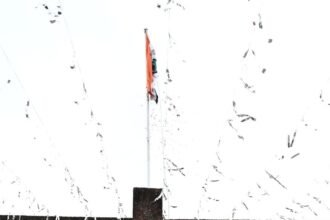 District Magistrate Hoists the National Flag and Honours Freedom Fighters and State Agitators IMAGE CREDIT TO सूचना विभाग
