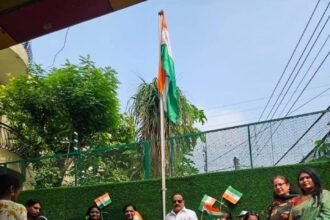 The Tricolour Soared with Pride Amid Patriotic Performances; Tiranga Rally Held to Spread the Message of Patriotism IMAGE CREDIT TO स्कूल
