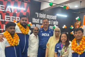 Gold Medalist Mirabai Chanu Says, There Is No Shortcut to Success; Hard Work Is the True Identity IMAGE CREDIT TO रिपोर्टर