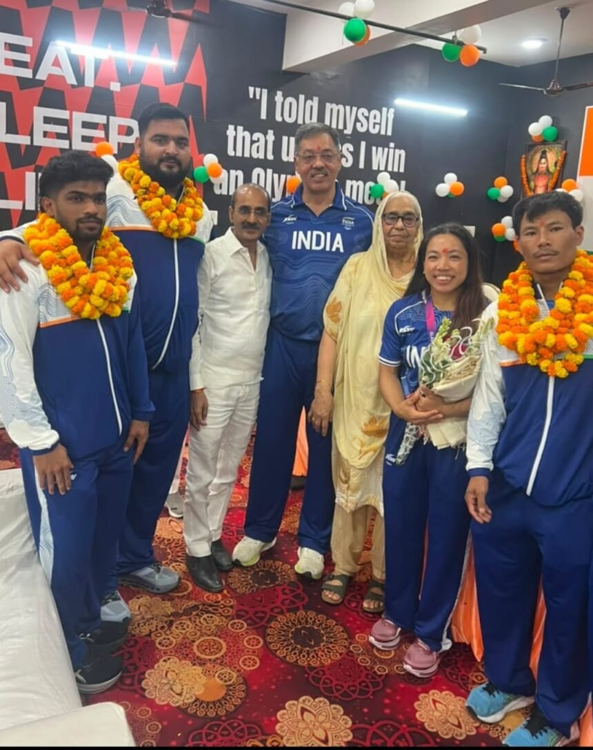 Gold Medalist Mirabai Chanu Says, There Is No Shortcut to Success; Hard Work Is the True Identity IMAGE CREDIT TO रिपोर्टर