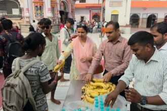 District Magistrate Visits Daksheshwar Mahadev Temple on the First Monday of Sawan, Reviews Arrangements IMAGE CREDIT TO सूचना विभाग