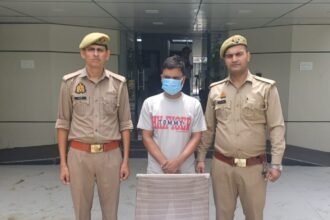 Operation Prahar: Indirapuram Police Arrests One Ganja Smuggler IMAGE CREDIT TO POLICE
