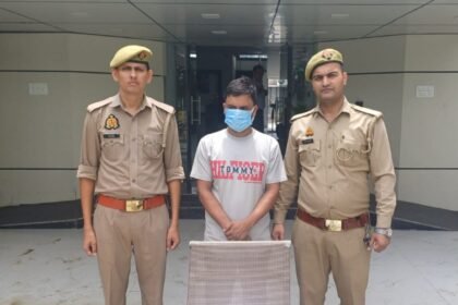 Operation Prahar: Indirapuram Police Arrests One Ganja Smuggler IMAGE CREDIT TO POLICE