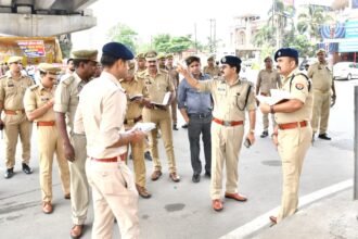 DIG Kalanidhi Naithani Inspected the Kanwar Route, Issued Directions to Strengthen Security and Traffic Management Arrangements. IMAGE CREDIT TO POLICE