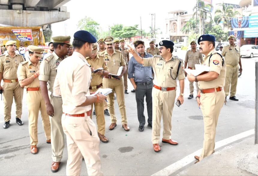 DIG Kalanidhi Naithani Inspected the Kanwar Route, Issued Directions to Strengthen Security and Traffic Management Arrangements. IMAGE CREDIT TO POLICE