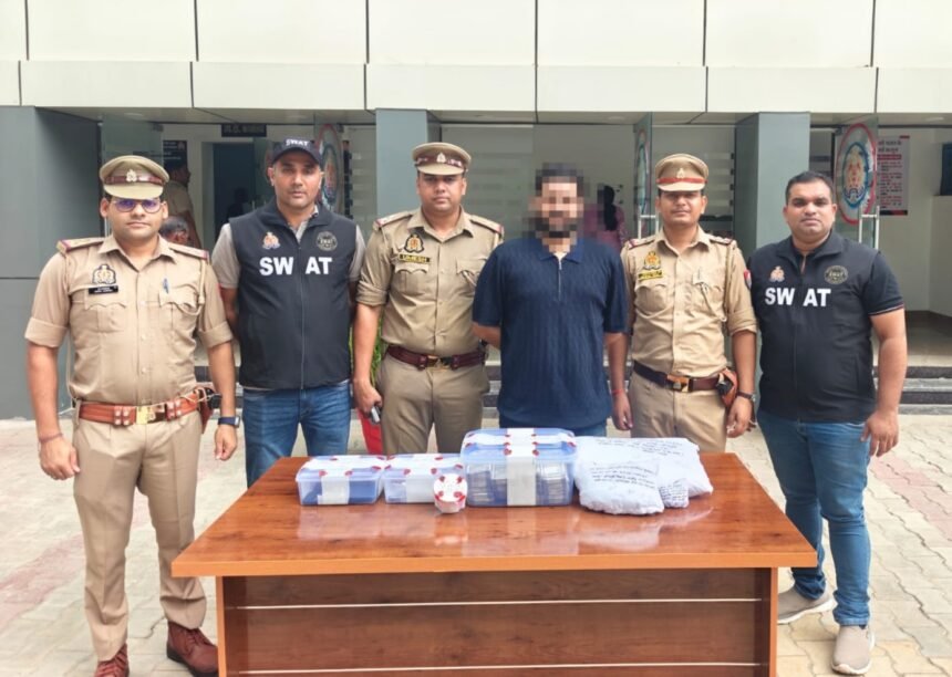 Operation Prahar: Inter-State Smuggler Supplying Narcotics from Bihar to NCR Arrested, ₹13 Lakh Cash Recovered | IMAGE CREDIT TO: पुलिस