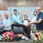 Information about dairy development schemes was provided during the Golden Jubilee celebration of the Dairy Development Department, and selection letters were given to the beneficiaries. IMAGE CREDIT TO रिपोर्टर