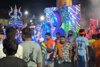 Kanwar Yatra: A Sea of Kanwar Pilgrims Passes Through Modinagar | IMAGE CREDIT TO रिपोर्टर
