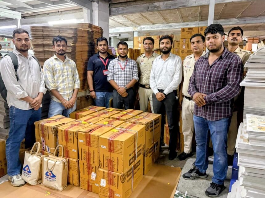 BIS Raids Mandoli Unit, Seizes 2,350 Aluminum Foil Rolls — IMAGE CREDIT TO भारतीय मानक ब्यूरो