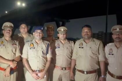 Vijaynagar police apprehended two criminals fleeing after the firing in an encounter; one was shot in the leg — IMAGE CREDIT TO पुलिस