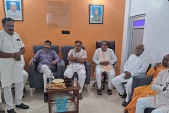 BJP State Vice President Mohit Beniwal Welcomed — IMAGE CREDIT TO रिपोर्टर