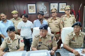 Jhinjhana police busted an interstate illegal arms trafficking gang; two arrested — IMAGE CREDIT TO पुलिस