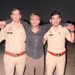 Writing Two Robbers Who Snatched Earrings from Sub-Inspector’s Wife Arrested After Encounter IMAGE CREDIT TO पुलिस