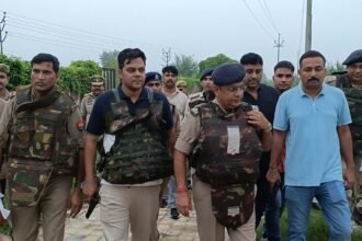 Writing Two Shooters Killed in Encounter in Ankit Baliyan Murder Case, Two Police Personnel Injured IMAGE CREDIT TO पुलिस