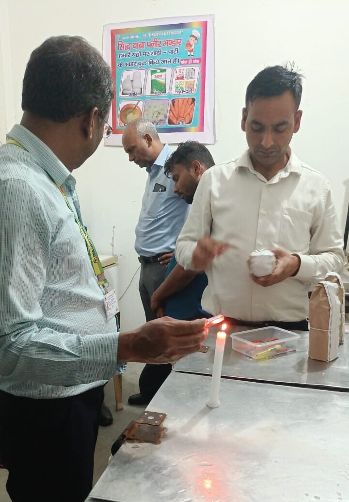 Major Action by Food Department Ahead of Raksha Bandhan: 350 Kg of Paneer Destroyed — IMAGE CREDIT TO सूचना विभाग