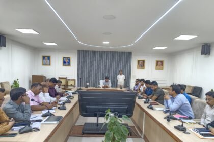 Electrical Issues in Ongoing Construction Works: Meeting Held Under the Chairmanship of the CDO — IMAGE CREDIT TO सूचना विभाग