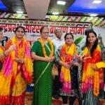 Indraprastha Saraswat Brahmin Committee celebrated the Teej Festival, with women and children participating enthusiastically. IMAGE CREDIT TO रिपोर्टर