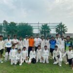 Players of Bhaskar Cricket Academy received valuable tips for success, with Parvesh Dahiya and Krishna Gopal Sharma providing guidance. IMAGE CREDIT TO रिपोर्टर