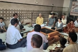 Raksha Bandhan Celebrated According to Vedic Traditions at Arya Samaj Shivpuri IMAGE CREDIT TO