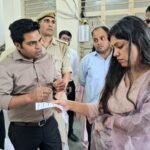 Writing District Magistrate Reviews Preparations for FLC at EVM-VVPAT Warehouse IMAGE CREDIT TO सूचना विभाग