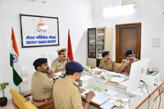 2,500 Police Personnel to Handle Security in Meerut Region on Ganesh Chaturthi IMAGE CREDIT TO पुलिस