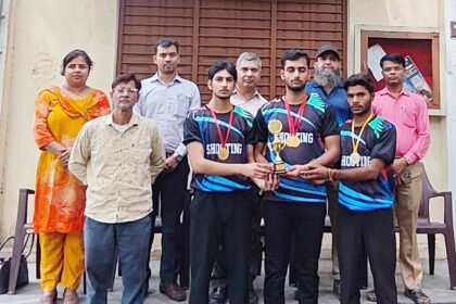 Rishabh Chaudhary Wins Two Gold Medals in Shooting Competition IMAGE CREDIT TO रिपोर्टर