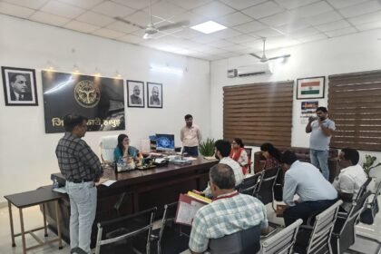 District Magistrate Hears Appeals Related to Elections IMAGE CREDIT TO सूचना विभाग