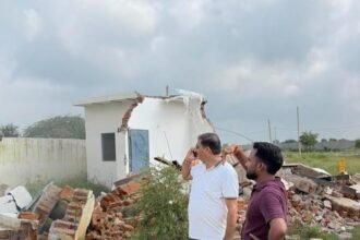 Authority’s Bulldozers Demolish Encroachments on 62,500 Square Metres of Land, Freeing Land Worth ₹125 Crore from Encroachment IMAGE CREDIT TO प्राधिकरण