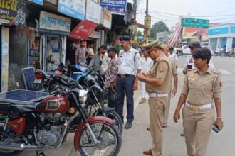 Challans Issued to 497 Vehicles for Violating Traffic Rules; Police Conduct Special Drive IMAGE CREDIT TO पुलिस