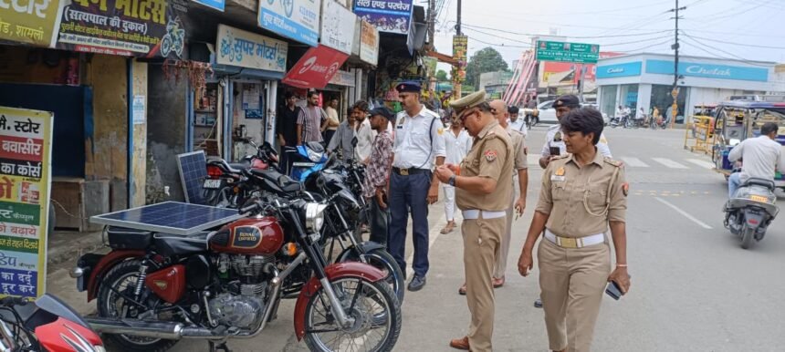 Challans Issued to 497 Vehicles for Violating Traffic Rules; Police Conduct Special Drive IMAGE CREDIT TO पुलिस