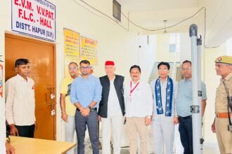 EVM-VVPAT Storage Facility Opened and Sealed in the Presence of Representatives of Political Parties IMAGE CREDIT TO सूचना विभाग