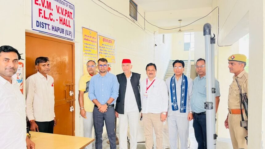 EVM-VVPAT Storage Facility Opened and Sealed in the Presence of Representatives of Political Parties IMAGE CREDIT TO सूचना विभाग