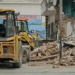 English Translation Administration’s Bulldozer Demolishes Mosque at Saharanpur Collectorate Amid Heavy Security IMAGE CREDIT TO रिपोर्टर