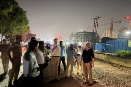 Road Strengthening Work Accelerates from the Cricket Stadium to the Outer Ring Road Junction IMAGE CREDIT TO प्राधिकरण