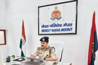 Police Officers and Personnel in Meerut Range Receive 99 Medals IMAGE CREDIT TO पुलिस