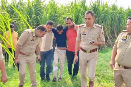 Vehicle Thief Arrested After Encounter; Injured by Gunshot Wound to the Leg IMAGE CREDIT TO पुलिस