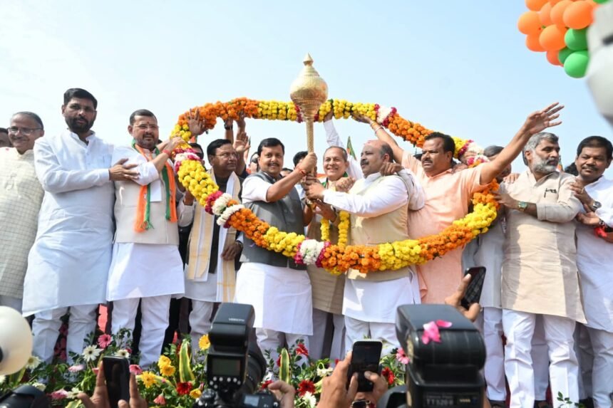 BJP Gears Up for the 2027 Mission; Nitin Nabin Gives Workers the Mantra to Strengthen Booths IMAGE CREDIT TO भाजपा