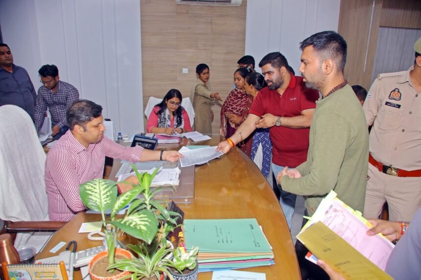 "Officers should ensure maximum welfare scheme benefits reach eligible people: District Magistrate" IMAGE CREDIT TO सूचना विभाग