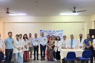 "Health awareness and free check-up camp organized at GIMS" IMAGE CREDIT TO इंस्टीट्यूट