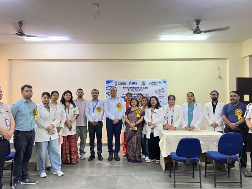 "Health awareness and free check-up camp organized at GIMS" IMAGE CREDIT TO इंस्टीट्यूट