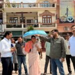 "Mela Adhikari Sonika takes stock of Kumbh preparations in Shivalik Nagar" IMAGE CREDIT TO सूचना विभाग