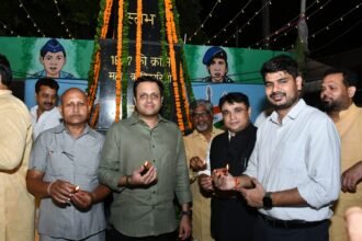 Ghaziabad illuminates with 51,000 lamps at 70 locations; grand inauguration of Seva Sankalp Abhiyan IMAGE CREDIT TO नगर निगम