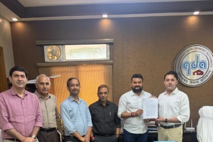 Land acquisition process begins for the Aerocity project; first landowner gives consent IMAGE CREDIT TO प्राधिकरण