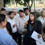 DM takes a tough stance on the poor state of Sector Beta-01; issues directives to resolve issues ranging from overflowing sewers to the condition of roads and parks.IMAGE CREDIT TO सूचना विभाग