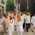 Two Roads Built at a Cost of ₹50 Lakh Inaugurated in Jat Colony. IMAGE CREDIT TO रिपोर्टर