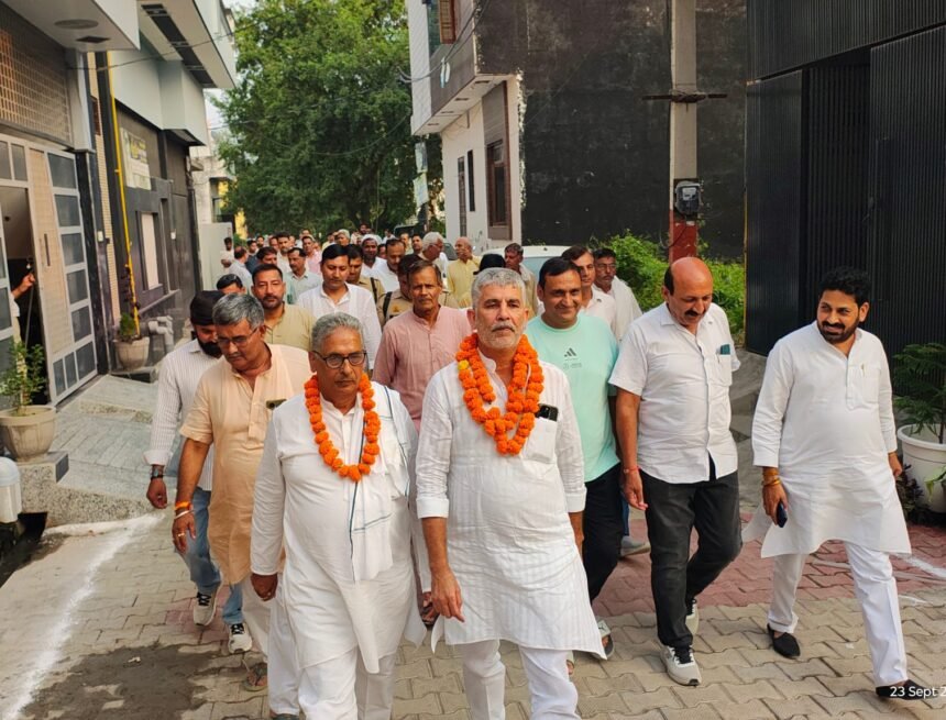 Two Roads Built at a Cost of ₹50 Lakh Inaugurated in Jat Colony. IMAGE CREDIT TO रिपोर्टर
