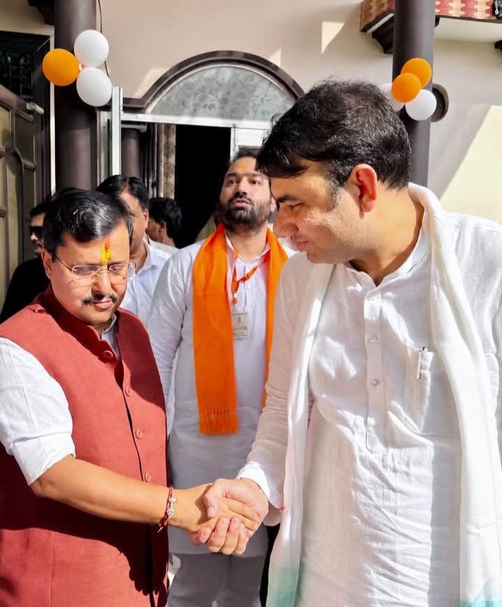 Nitin Malik Meets Nitin Nabin; Discussions Held on Strengthening the Organization and Election Preparations. IMAGE CREDIT TO रिपोर्टर